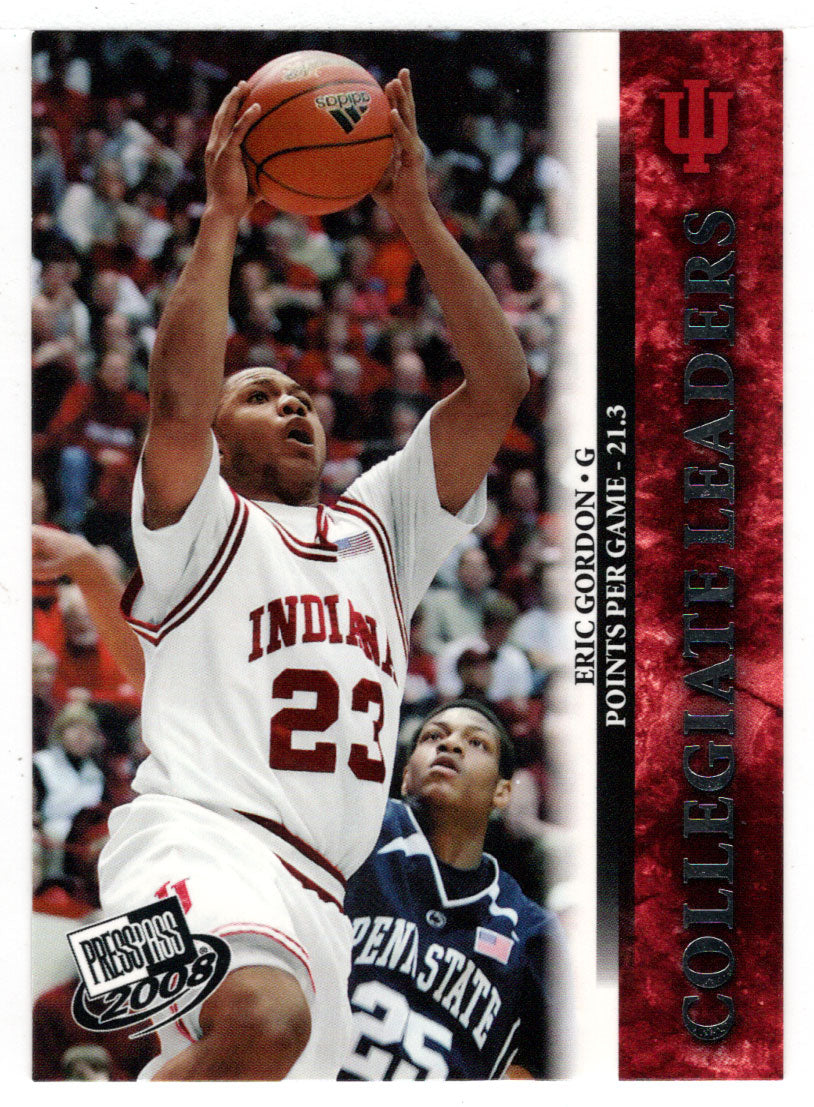 Eric Gordon - Indiana Hoosiers - Collegiate Leaders (NCAA - NBA Basketball Card) 2008 Press Pass # 41 Mint