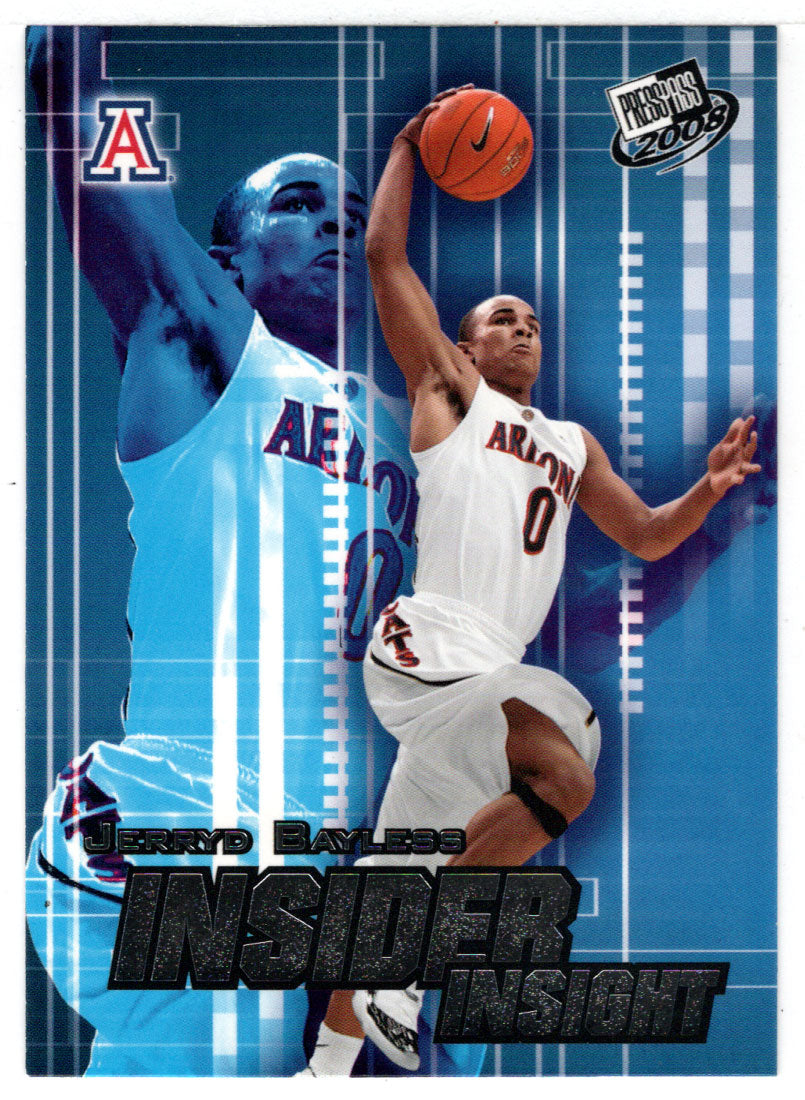 Jerryd Bayless - Arizona Wildcats - Insider Insight (NCAA - NBA Basketball Card) 2008 Press Pass # II-3 Mint