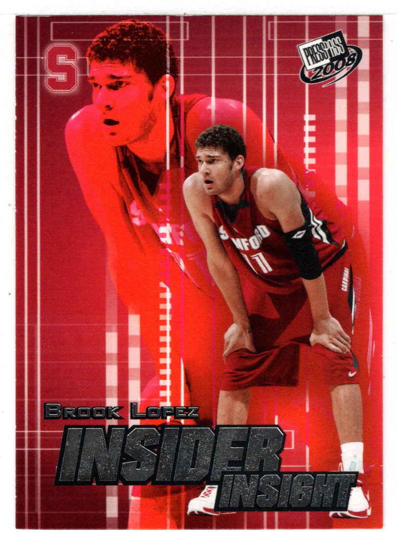 Brook Lopez - Stanford Cardinal - Insider Insight (NCAA - NBA Basketball Card) 2008 Press Pass # II-5 Mint
