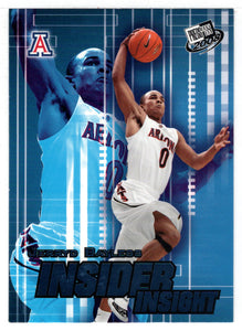 Jerryd Bayless - Arizona Wildcats - Insider Insight BLUE (NCAA - NBA Basketball Card) 2008 Press Pass # II-3 Mint