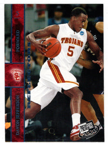 Davon Jefferson - USC Trojans - Reflectors (NCAA - NBA Basketball Card) 2008 Press Pass # 17 Mint