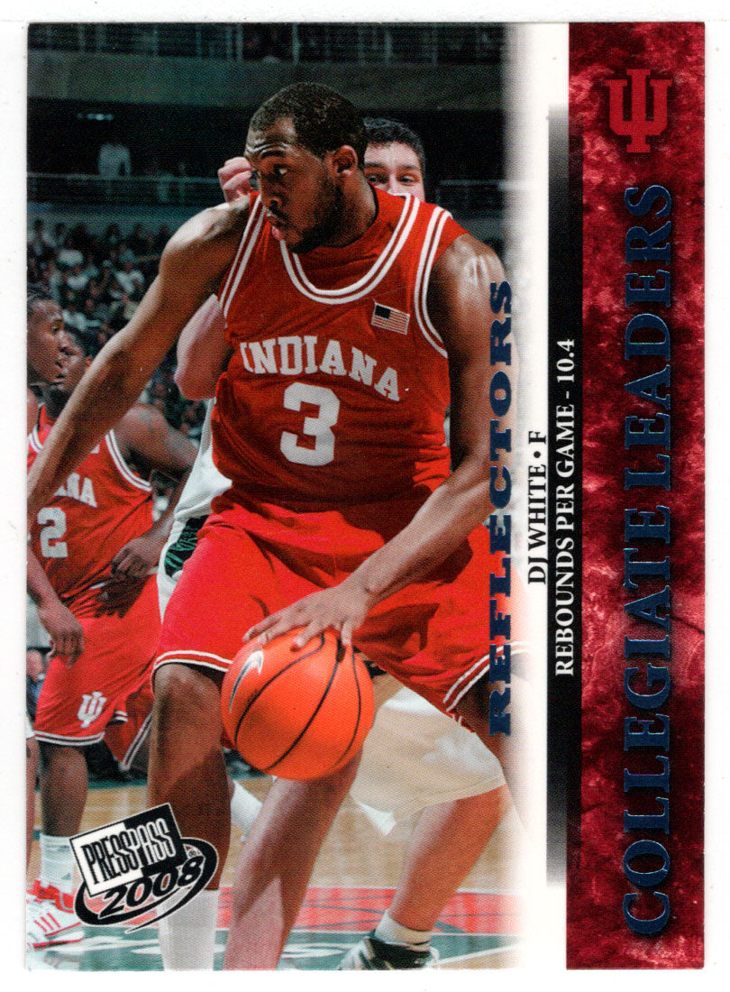 Eric Gordon - Indiana Hoosiers - Reflectors - Collegiate Leaders (NCAA - NBA Basketball Card) 2008 Press Pass # 42 Mint