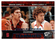 Brook Lopez - Robin Lopez - Stanford Cardinal - Reflectors - Teammates (NCAA - NBA Basketball Card) 2008 Press Pass # 55 Mint