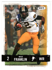 Will Franklin - Missouri Tigers (NFL - NCAA Football Card) 2008 Sage Hit # 2 Mint