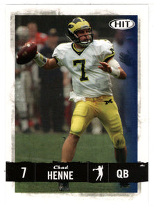 Chad Henne - Michigan Wolverines (NFL - NCAA Football Card) 2008 Sage Hit # 7 Mint