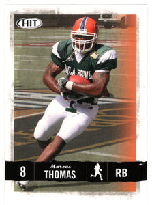 Marcus Thomas - UTEP Miners (NFL - NCAA Football Card) 2008 Sage Hit # 8 Mint