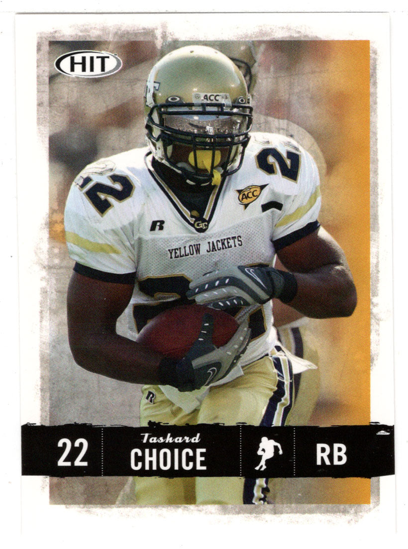 Tashard Choice - Georgia Tech Yellow Jackets (NFL - NCAA Football Card) 2008 Sage Hit # 22 Mint