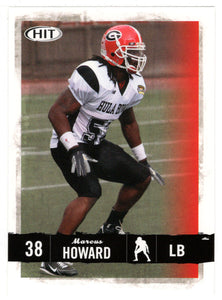 Marcus Howard - Georgia Bulldogs (NFL - NCAA Football Card) 2008 Sage Hit # 38 Mint
