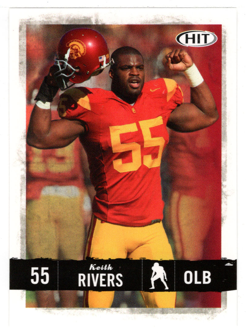Keith Rivers - USC Trojans (NFL - NCAA Football Card) 2008 Sage Hit # 40 Mint