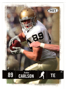 John Carlson - Notre Dame Fighting Irish (NFL - NCAA Football Card) 2008 Sage Hit # 49 Mint
