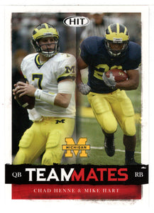 Chad Henne - Mike Hart - Michigan Wolverines - TeamMates (NFL - NCAA Football Card) 2008 Sage Hit # 56 Mint