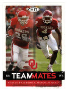 Adrian Peterson - Malcolm Kelly - Oklahoma Sooners - TeamMates (NFL - NCAA Football Card) 2008 Sage Hit # 59 Mint