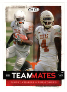 Jamaal Charles - Limas Sweed -Texas Longhorns - TeamMates (NFL - NCAA Football Card) 2008 Sage Hit # 62 Mint