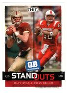 Matt Ryan - Brian Brohm - Stand Outs (NFL - NCAA Football Card) 2008 Sage Hit # 63 Mint