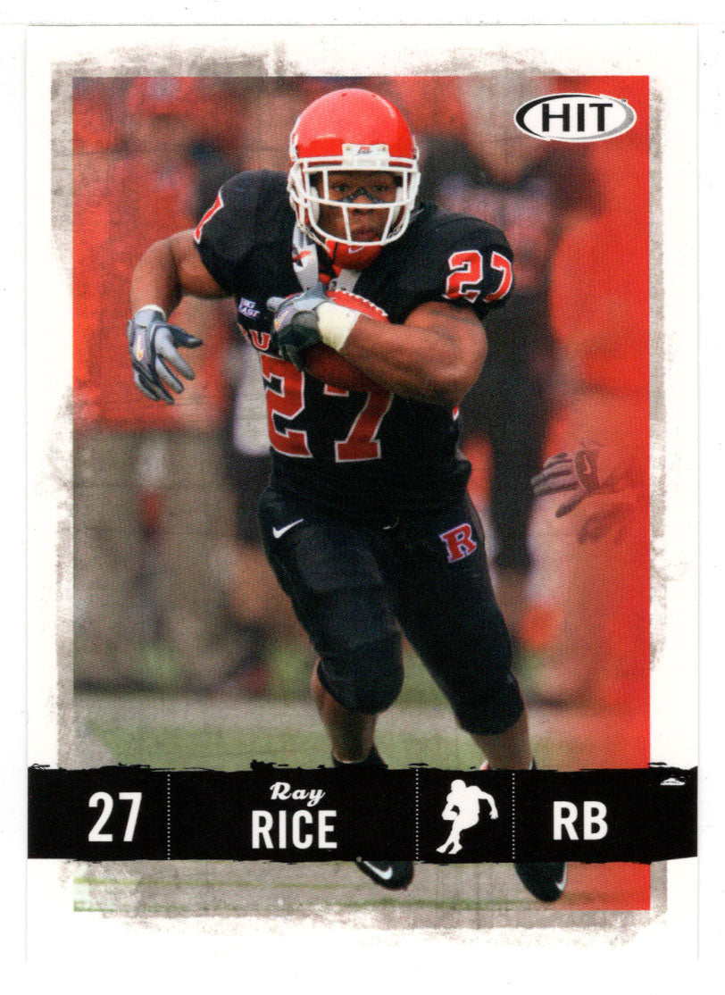 Ray Rice - Rutgers Scarlet Knights (NFL - NCAA Football Card) 2008 Sage Hit # 73 Mint