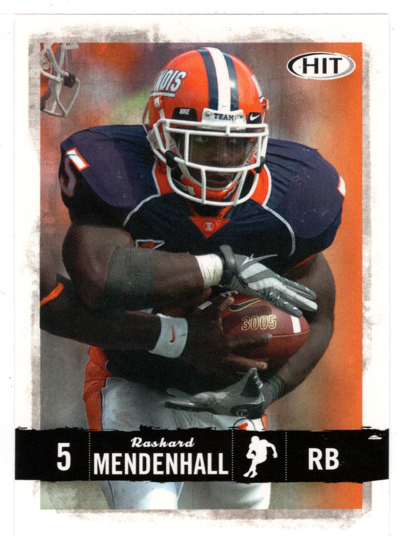 Rashard Mendenhall - Illinois Fighting Illini (NFL - NCAA Football Card) 2008 Sage Hit # 95 Mint