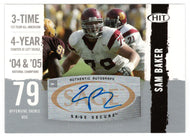 Sam Baker - USC Trojans - Autographs - Silver (NFL - NCAA Football Card) 2008 Sage Hit # A-15 Mint
