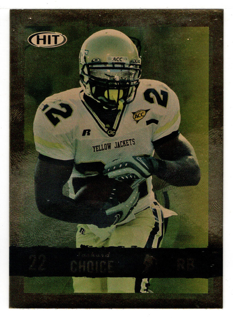 Tashard Choice - Georgia Tech Yellow Jackets - GOLD (NFL - NCAA Football Card) 2008 Sage Hit # 22 Mint