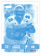 Tashard Choice 19/50 - Georgia Tech Yellow Jackets - Make Ready Cyan (NFL - NCAA Football Card) 2008 Sage Hit # 22 Mint