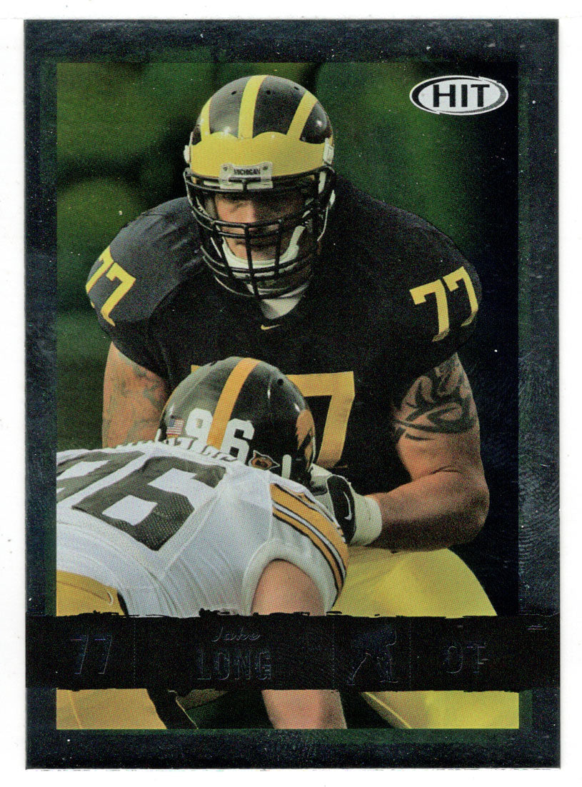 Jake Long - Michigan Wolverines - SILVER (NFL - NCAA Football Card) 2008 Sage Hit # 23 Mint