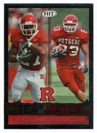 Ray Rice - Brian Leonard - Rutgers Scarlet Knights - TeamMates - SILVER (NFL - NCAA Football Card) 2008 Sage Hit # 60 Mint