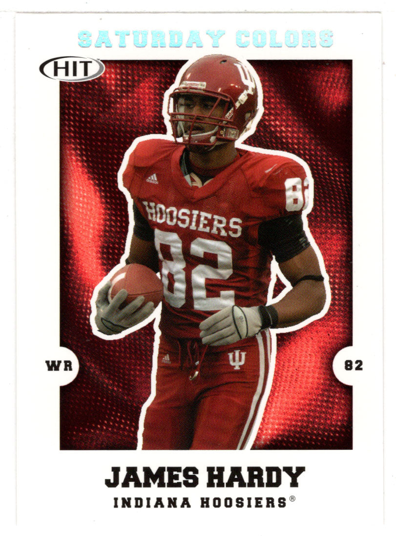 James Hardy - Indiana Hoosiers - Saturday Colors (NFL - NCAA Football Card) 2008 Sage Hit # S-10 Mint