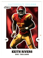 Keith Rivers - USC Trojans - Saturday Colors (NFL - NCAA Football Card) 2008 Sage Hit # S-14 Mint