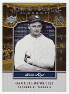 Waite Hoyt - New York Yankees (MLB Baseball Card) 2008 Upper Deck Yankee Stadium Legacy Collection # 211 Mint