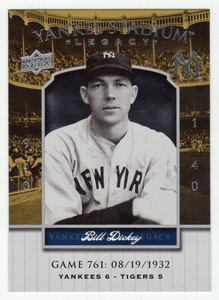 Bill Dickey - New York Yankees (MLB Baseball Card) 2008 Upper Deck Yankee Stadium Legacy Collection # 761 Mint