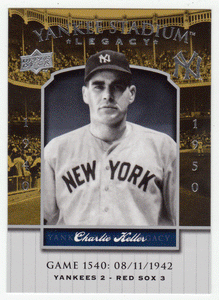 Charlie Keller - New York Yankees (MLB Baseball Card) 2008 Upper Deck Yankee Stadium Legacy Collection # 1540 Mint