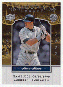 Kevin Maas - New York Yankees (MLB Baseball Card) 2008 Upper Deck Yankee Stadium Legacy Collection # 5206 Mint