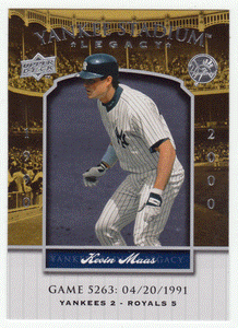 Kevin Maas - New York Yankees (MLB Baseball Card) 2008 Upper Deck Yankee Stadium Legacy Collection # 5263 Mint