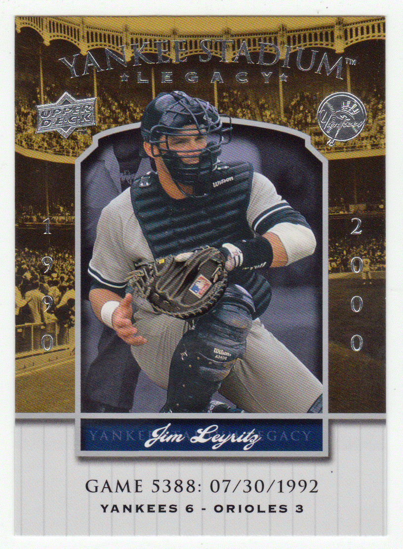 Jim Leyritz - New York Yankees (MLB Baseball Card) 2008 Upper Deck Yankee Stadium Legacy Collection # 5388 Mint