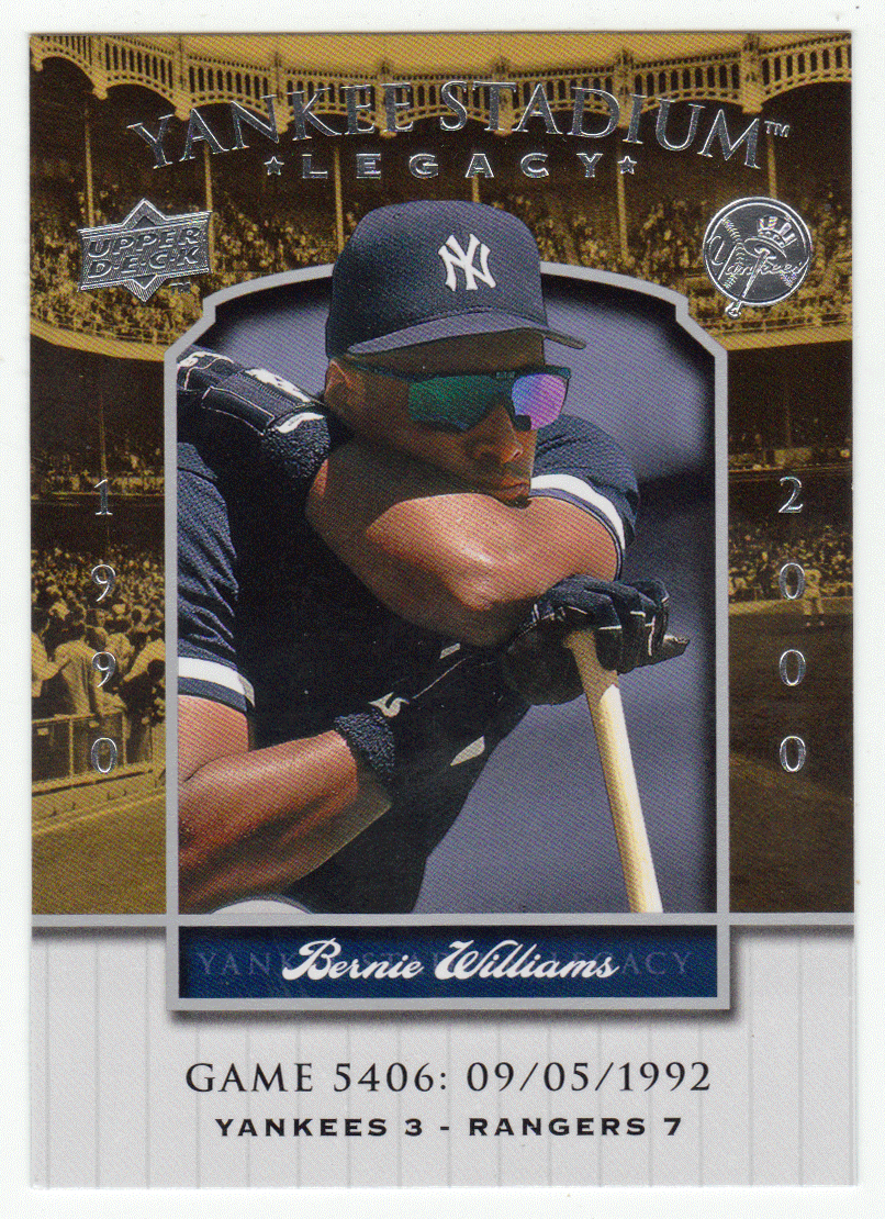 Bernie Williams - New York Yankees (MLB Baseball Card) 2008 Upper Deck Yankee Stadium Legacy Collection # 5406 Mint