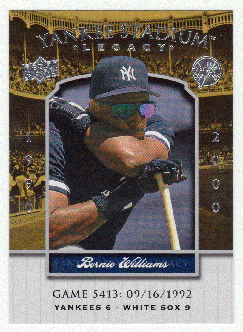 Bernie Williams - New York Yankees (MLB Baseball Card) 2008 Upper Deck Yankee Stadium Legacy Collection # 5413 Mint