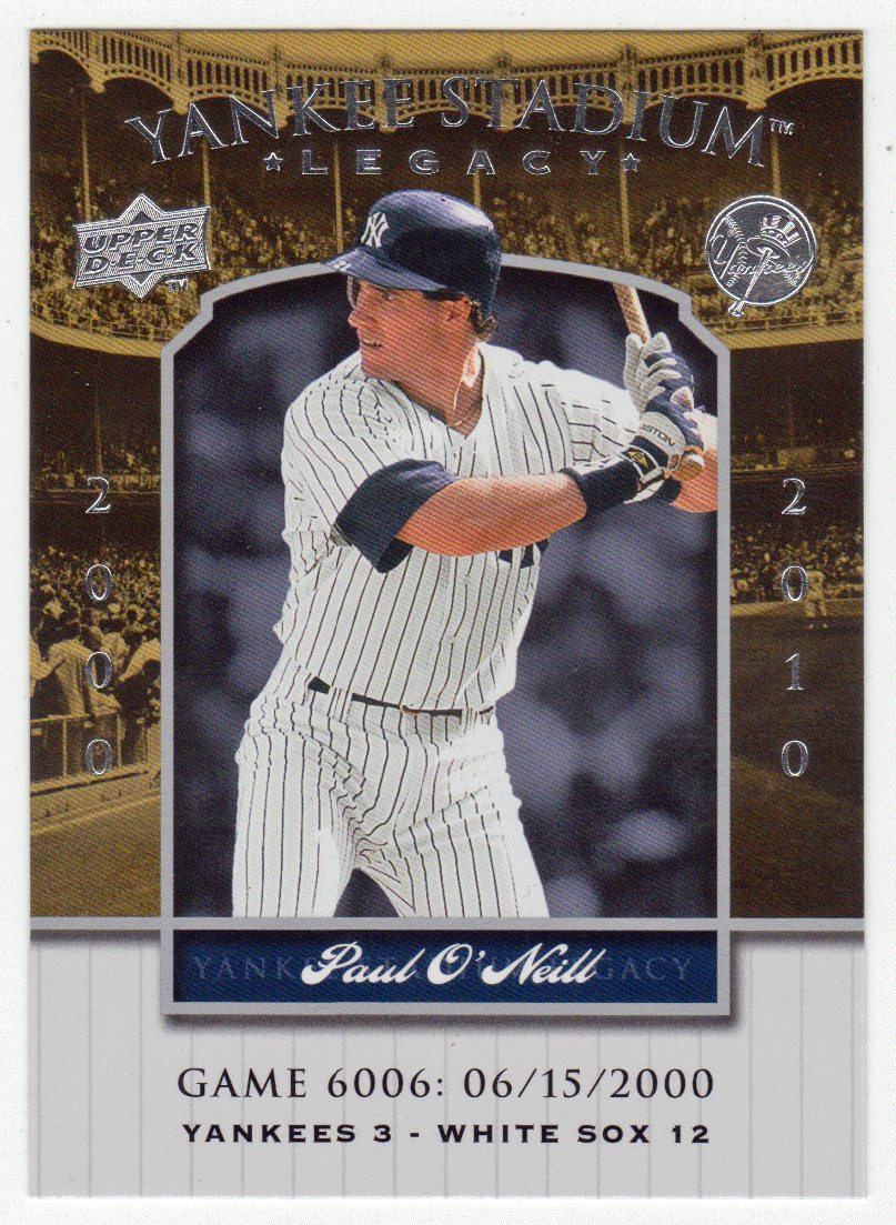 Paul O'Neill - New York Yankees (MLB Baseball Card) 2008 Upper Deck Yankee Stadium Legacy Collection # 6006 Mint
