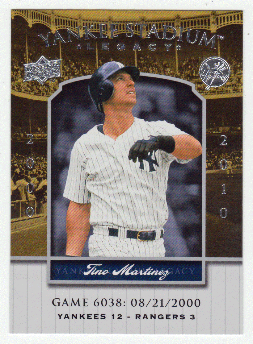 Tino Martinez - New York Yankees (MLB Baseball Card) 2008 Upper Deck Yankee Stadium Legacy Collection # 6038 Mint