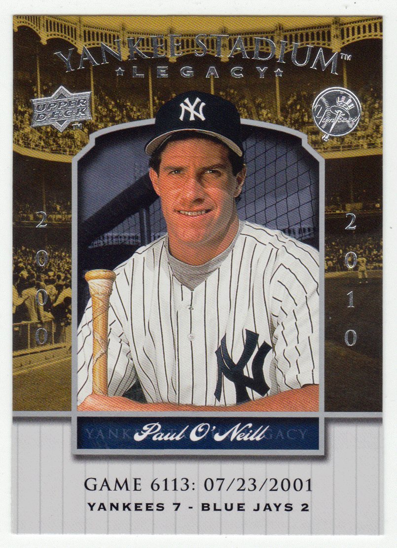 Paul O'Neill - New York Yankees (MLB Baseball Card) 2008 Upper Deck Yankee Stadium Legacy Collection # 6113 Mint