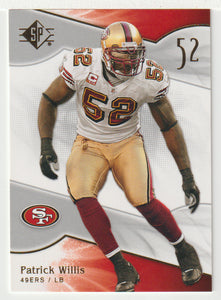 Patrick Willis - San Francisco 49ers (NFL Football Card) 2009 Upper Deck SP Authentic Retail # 18 Mint