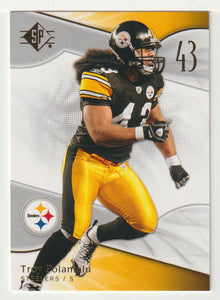 Troy Polamalu - Pittsburgh Steelers (NFL Football Card) 2009 Upper Deck SP Authentic Retail # 24 Mint