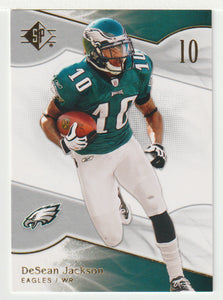 DeSean Jackson - Philadelphia Eagles (NFL Football Card) 2009 Upper Deck SP Authentic Retail # 25 Mint