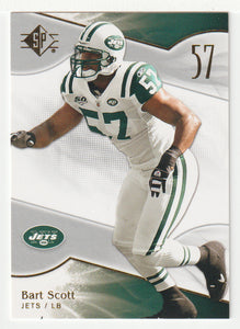 Bart Scott - New York Jets (NFL Football Card) 2009 Upper Deck SP Authentic Retail # 34 Mint