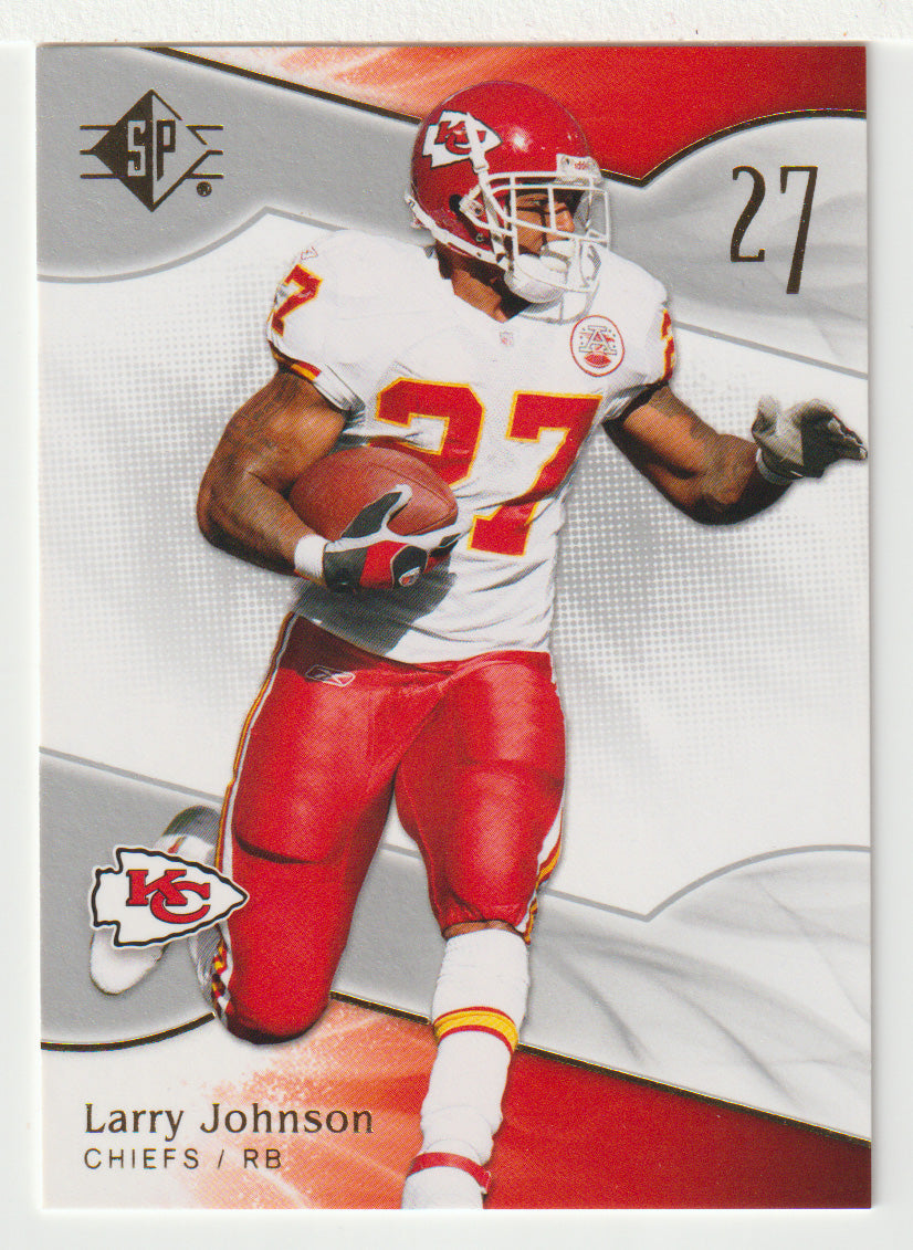 Larry Johnson - Kansas City Chiefs (NFL Football Card) 2009 Upper Deck SP Authentic Retail # 53 Mint