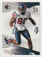 Andre Johnson - Houston Texans (NFL Football Card) 2009 Upper Deck SP Authentic Retail # 63 Mint
