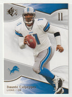 Daunte Culpepper - Detroit Lions (NFL Football Card) 2009 Upper Deck SP Authentic Retail # 67 Mint