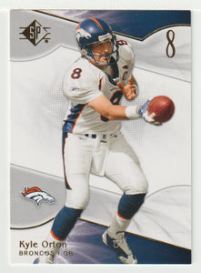 Kyle Orton - Denver Broncos (NFL Football Card) 2009 Upper Deck SP Authentic Retail # 70 Mint