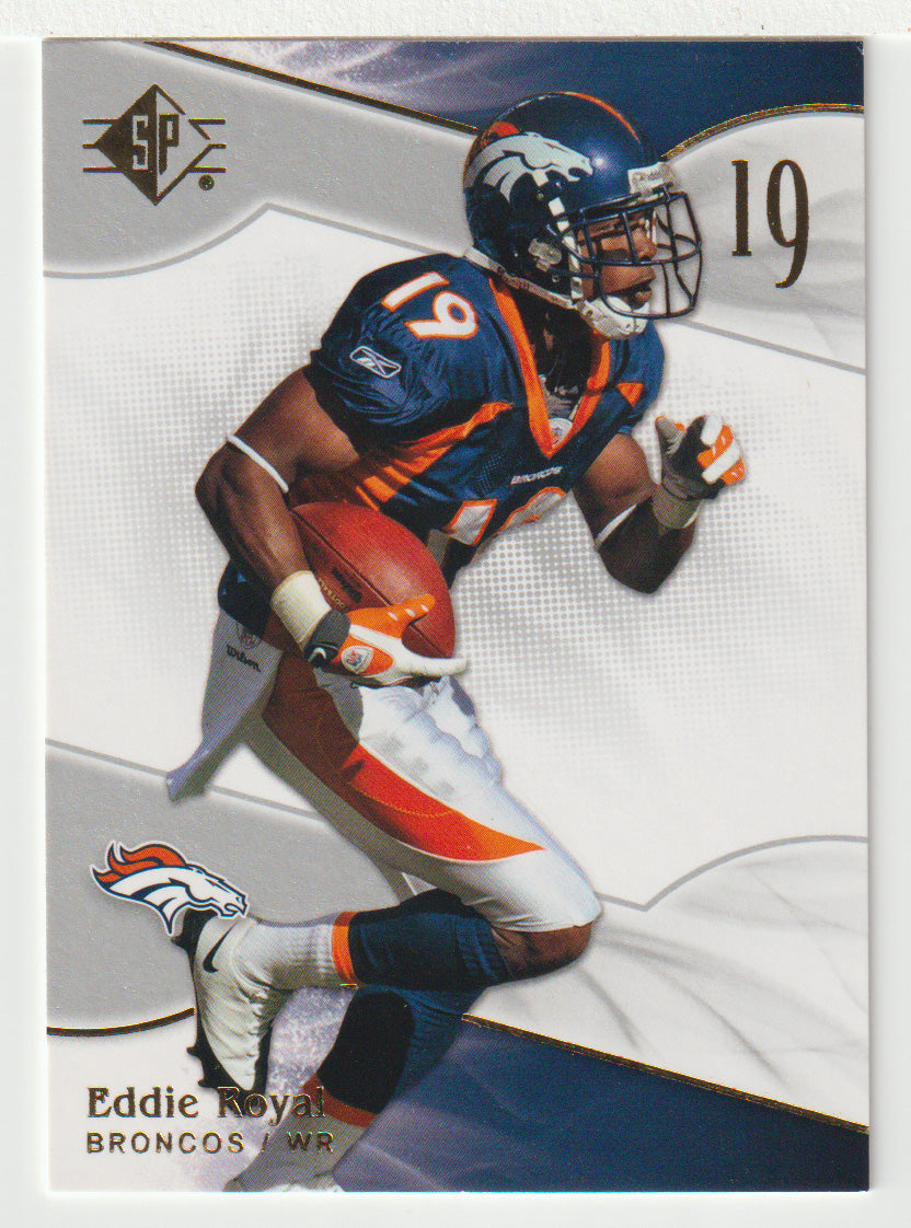 Eddie Royal - Denver Broncos (NFL Football Card) 2009 Upper Deck SP Authentic Retail # 71 Mint