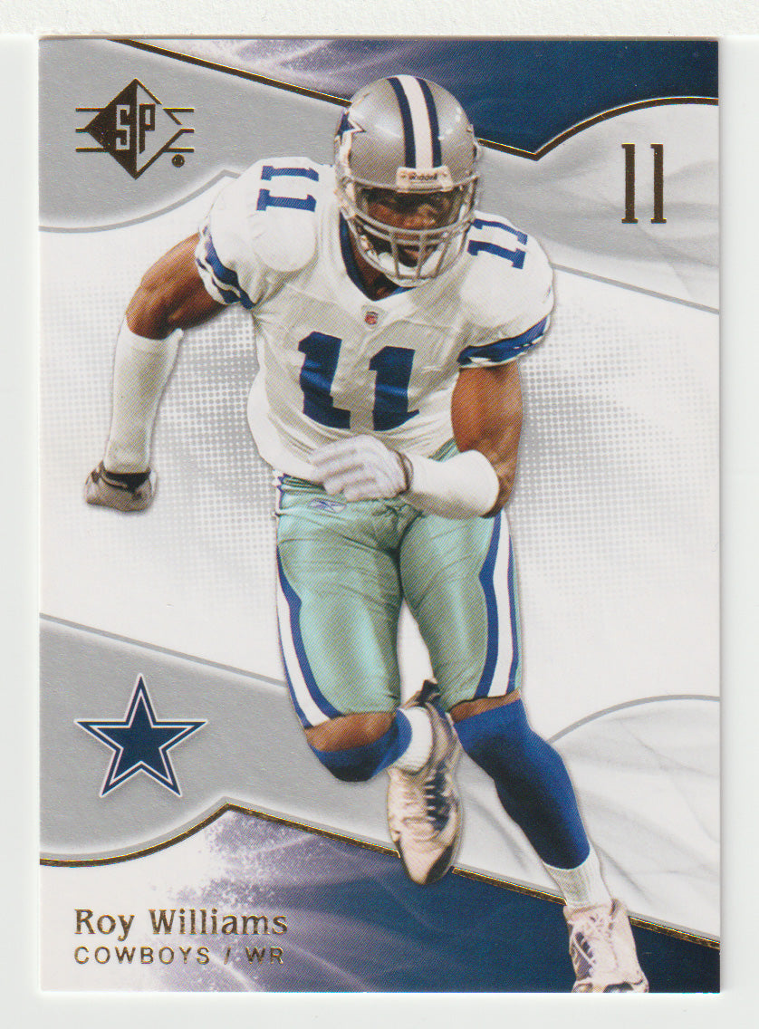 Roy Williams - Dallas Cowboys (NFL Football Card) 2009 Upper Deck SP Authentic Retail # 75 Mint