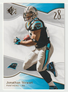 Jonathan Stewart - Carolina Panthers (NFL Football Card) 2009 Upper Deck SP Authentic Retail # 88 Mint