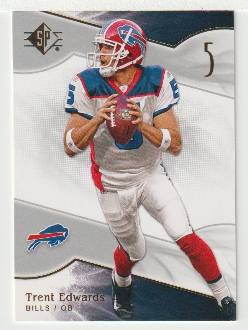 Trent Edwards - Buffalo Bills (NFL Football Card) 2009 Upper Deck SP Authentic Retail # 89 Mint